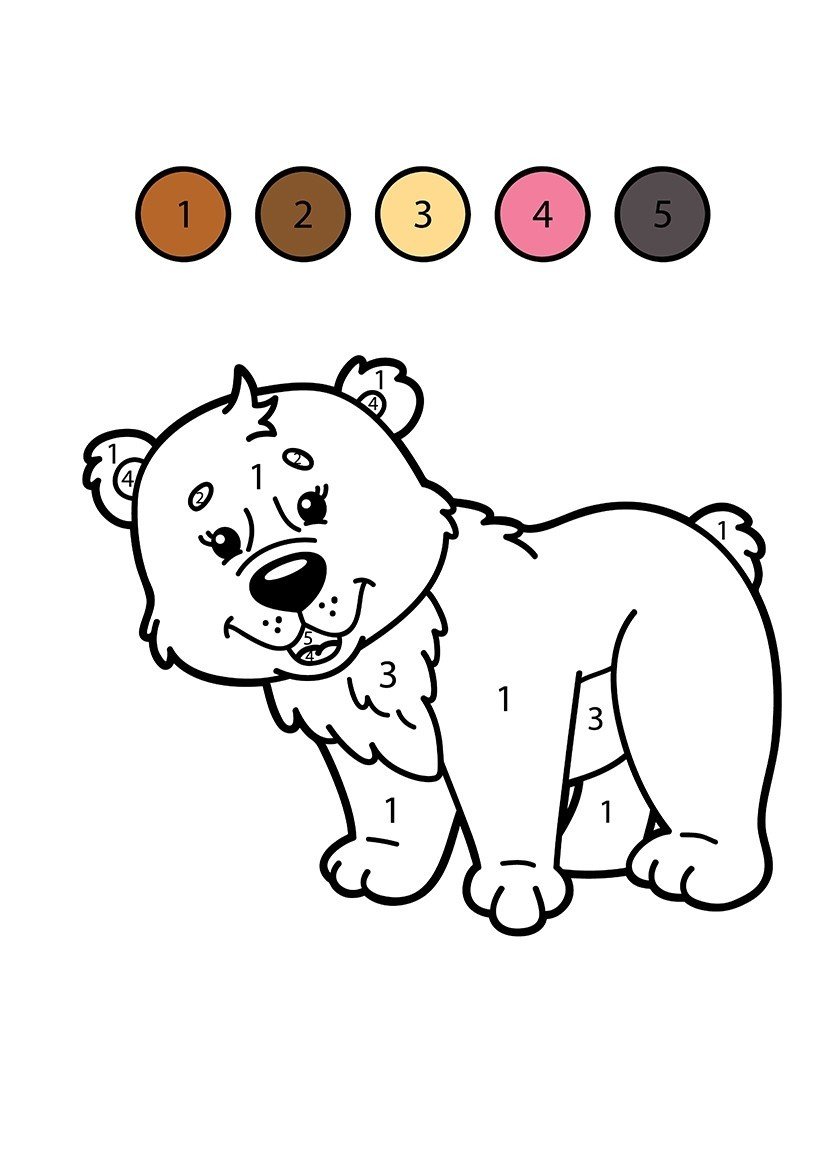 Download Free Printable Color by Number Coloring Pages for ...