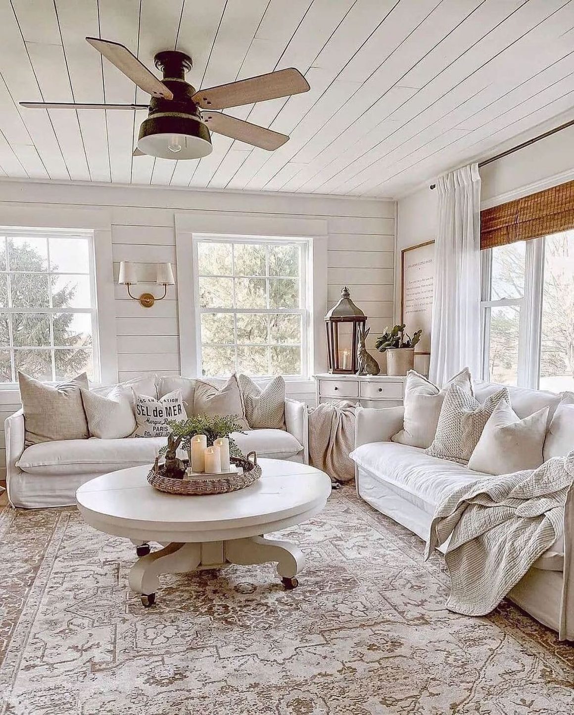 15+ Farmhouse Living Room Ideas To Set Up An Unforgettable Ambience ...