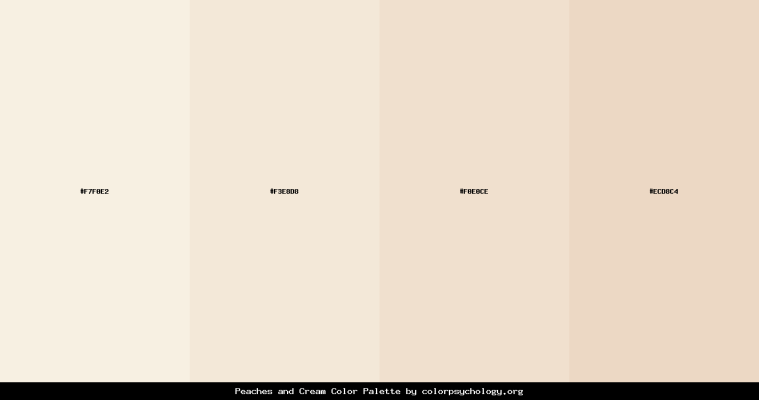 Cream Color Palettes - Color Psychology