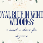 Royal Blue in Winter Weddings