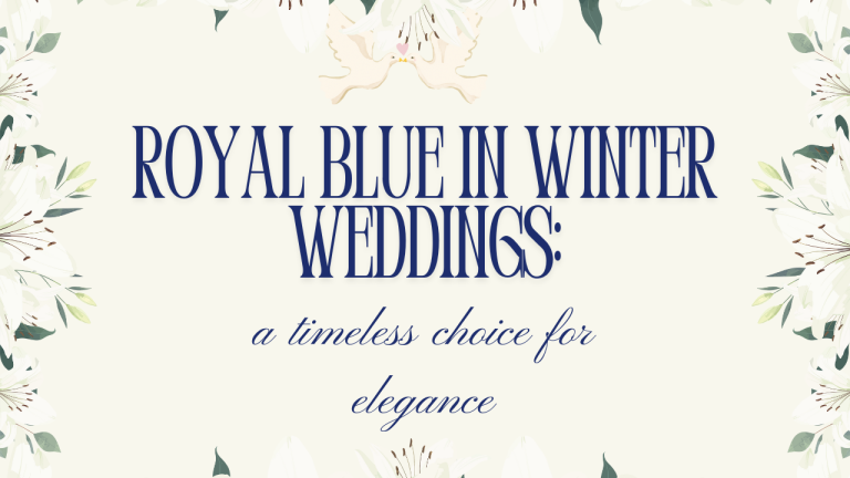 Royal Blue in Winter Weddings